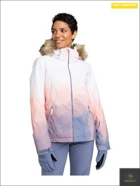 Women's Ski Jacket 10K Waterproof Insulated Snowboard Coat Powder Skirt